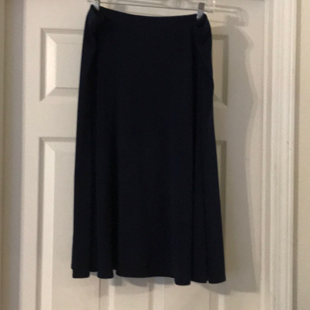 Susan Graver Midnight Blue A-Line Skirt